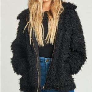 Show Me Your MUMU faux fur bomber jacket